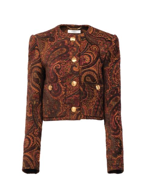 Chloé Paisley Jacquard Jacket red