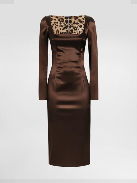Dolce & Gabbana Dress in stretch satin