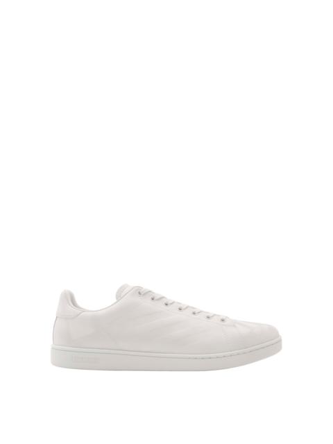 Burberry burberry Embossed Check Leather Set Sneakers in Porcelain White at Nordstrom