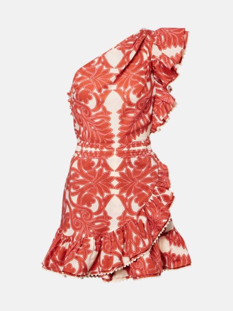 Poupette St Barth Corinne ruffled cotton minidress