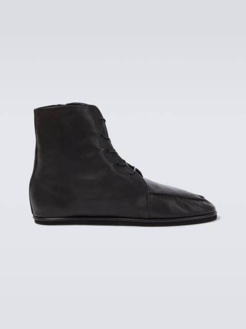 AURALEE Leather Derby boots