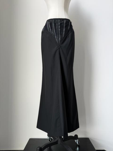 Jean Paul Gaultier Jean Paul Gaultier Midi vintage tie-back fishtail skirt