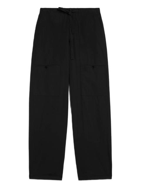 Jil Sander Jil Sander Drawstring Cargo Cotton Trousers