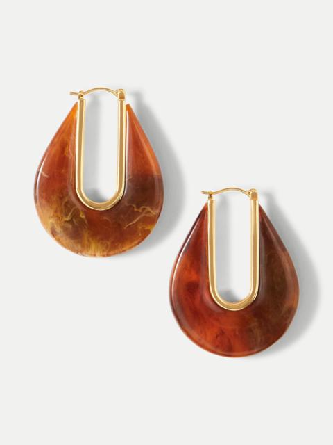 VERONICA BEARD RESIN DROP HOOP EARRING