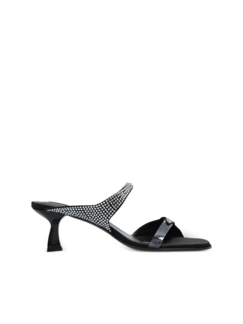 rhinestone-embellished sandals