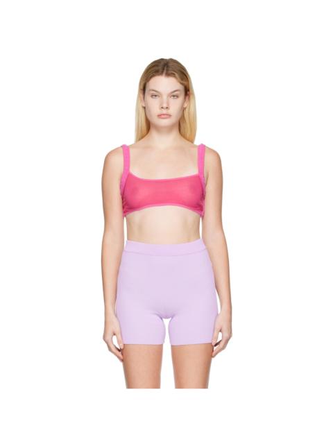 JACQUEMUS Pink Le Papier 'Le Bandeau Ascosu' Bra