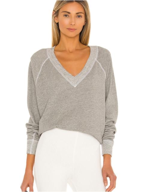 THE GREAT. The V Neck Sweatshirt