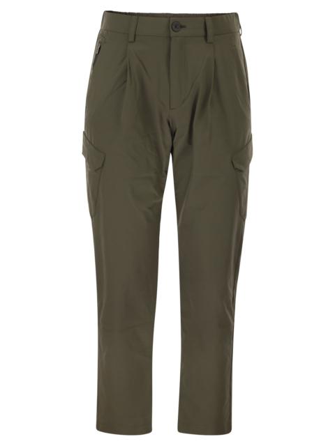 Herno Herno Men Cargo Trousers With Mechanical Stretch Yarn