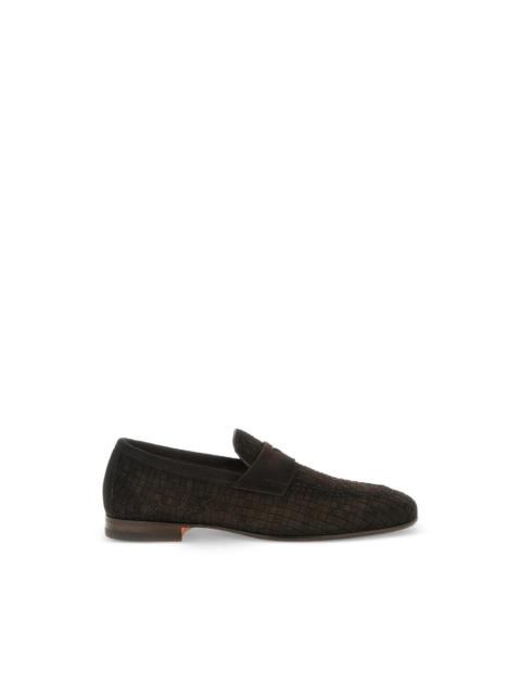 Santoni Santoni Brown Loafers Men