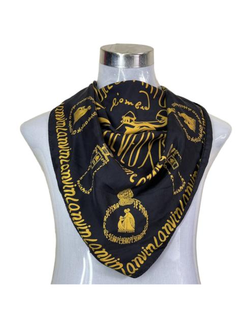 Lanvin Pure 100% Silk Lanvin Scarf Made In Italy