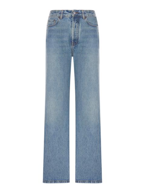 Miu Miu Miu Miu Women Five Pocket Straight Leg Jeans
