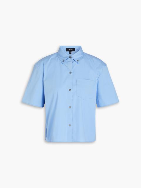 Theory Cotton-blend poplin shirt
