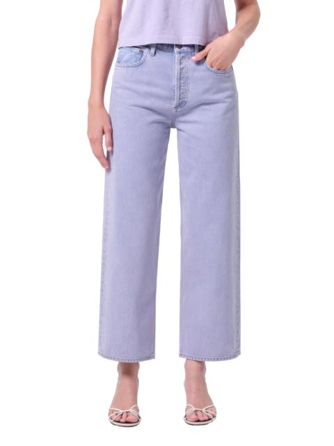AGOLDE AGOLDE Ren High Waist Ankle Wide Leg Jeans in Aura at Nordstrom