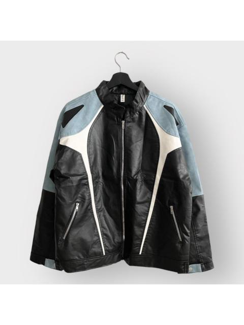 Other Designers Vintage - STEAL! Y2K Japan Anime Character Biker Leather Jacket (L)