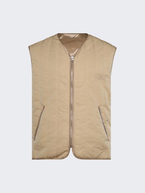 MM6 Maison Margiela Quilted Reversible Vest Sand
