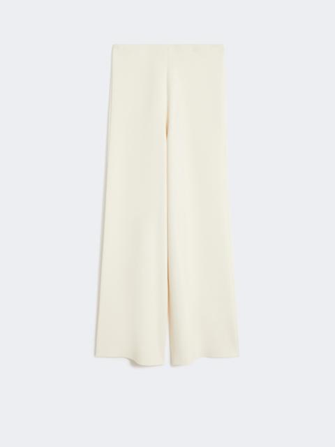 Max Mara Viscose crêpe knit trousers - IVORY