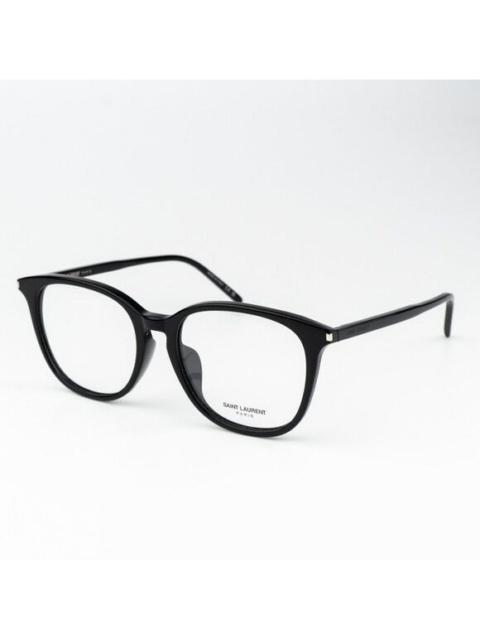SAINT LAURENT NEW Saint Laurent SL724/F 001 Black Oval Women Eyeglasses