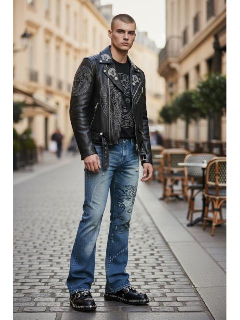 Other Designers FYE🔥 PPFM Art of Denim Medusa Inspired By Versace