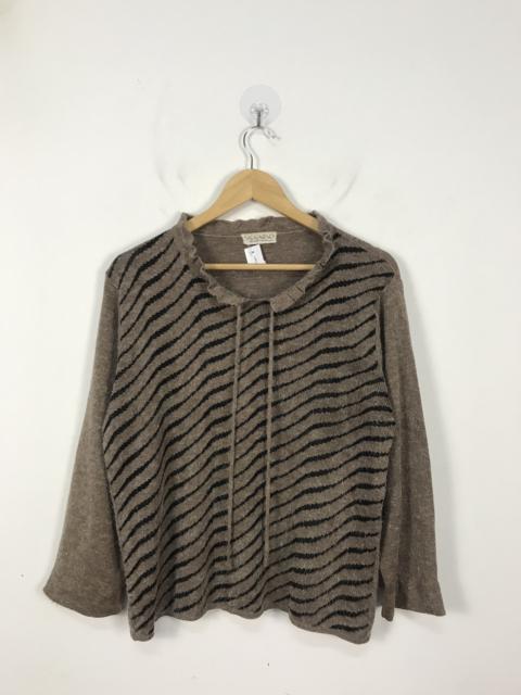 Other Designers Japanese Brand - Salafarno Mohair Stripped Knitted Pullover #2897