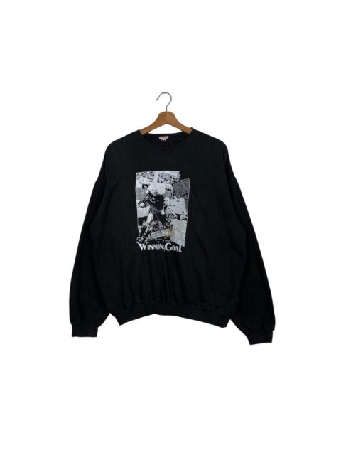 Other Designers Vintage - Classic Newspaper Soccer Winning Goal Sweatshirt #1680-C75