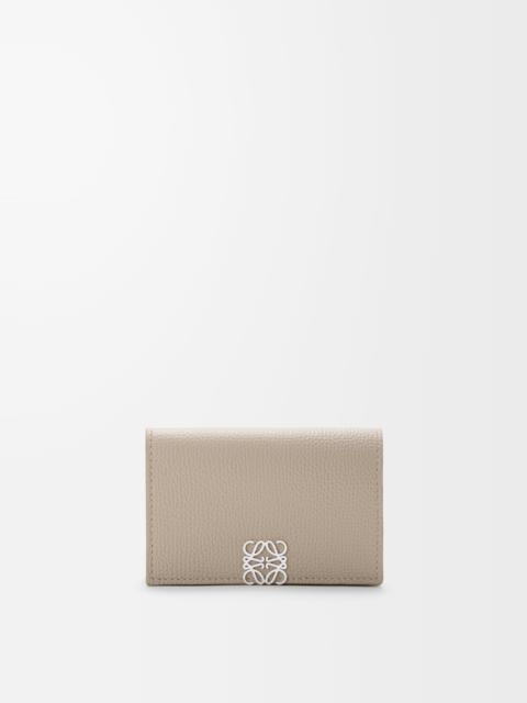Loewe Anagram business cardholder in pebble grained calfskin