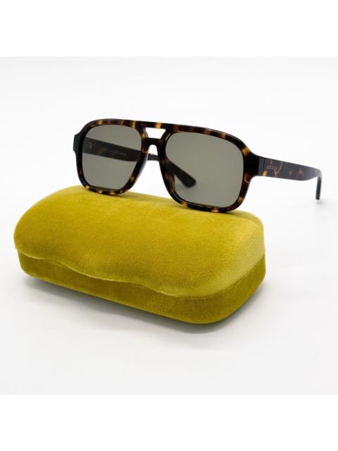 GUCCI NEW GUCCI GG1342S 003 SUNGLASSES UNISEX HAVANA EYEWEAR