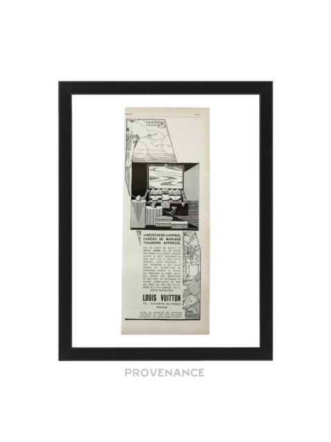 Louis Vuitton Louis Vuitton Antique Vintage Newsprint Ad - Vanity Case