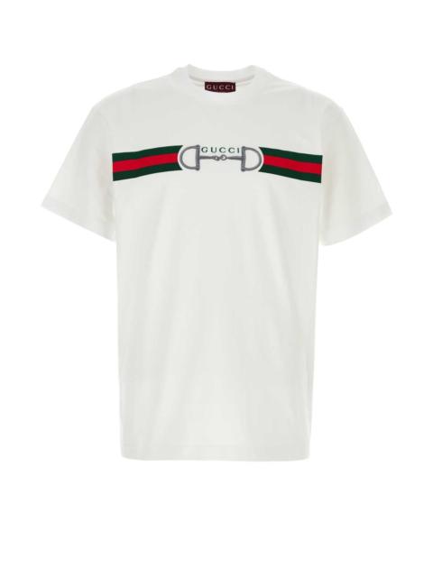 GUCCI Gucci Men White Cotton T-Shirt