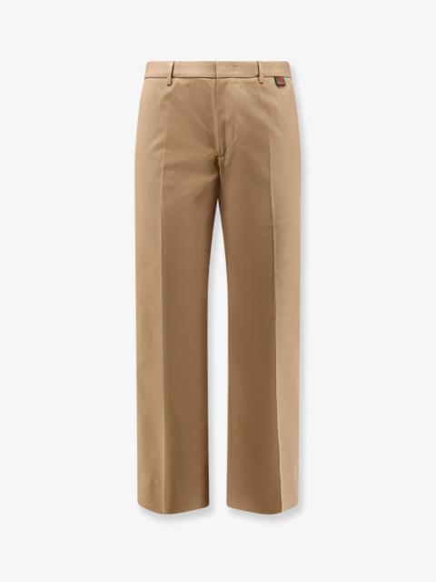 GUCCI Gucci Cotton Trousers With Web Detail