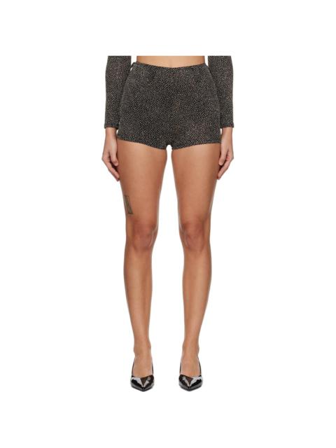 beaufille Black & Gold Nikos Shorts