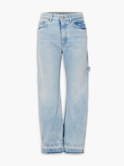 Stella McCartney Distressed mid-rise straight-leg jeans
