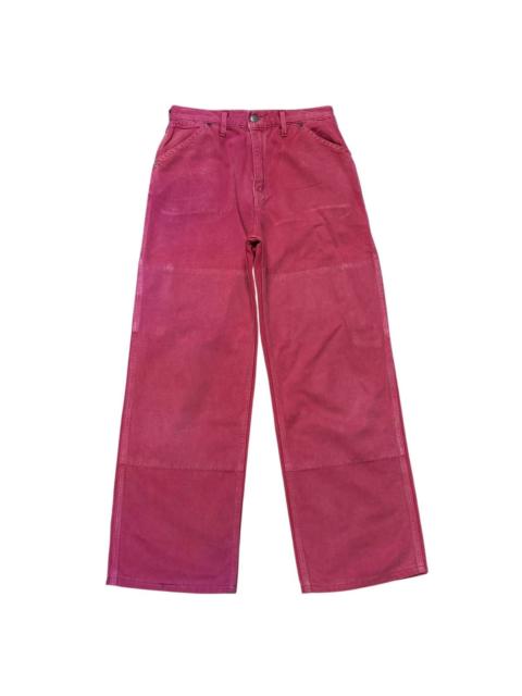 Other Designers Vintage 45rpm Double Knee Red Carpenter Pants