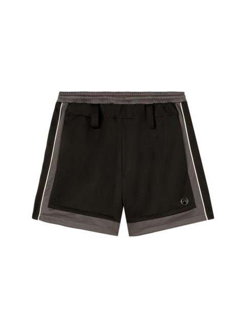 logo-appliquÃ© track shorts