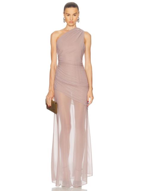 ATLEIN Asymmetric Bias Dress