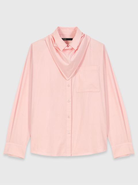 maje Shirt with removable scarf