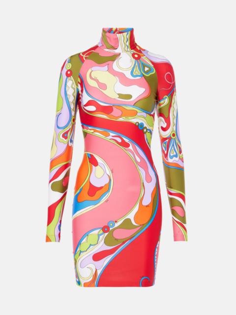 PUCCI Orchidee jersey minidress