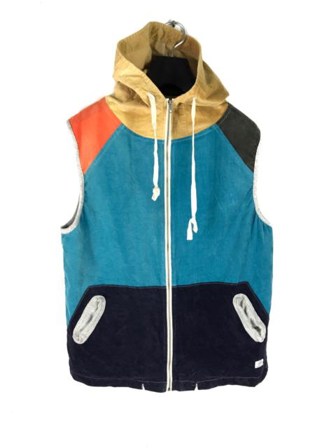 Other Designers Brand - ATHLETIC WEAR GYM MASTER MULTICOLOR VEST HOODIE