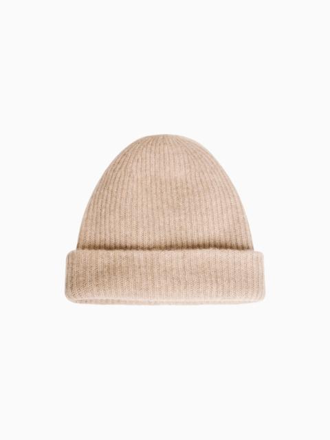LoveShackFancy White & Warren Cashmere Plush Rib Beanie
