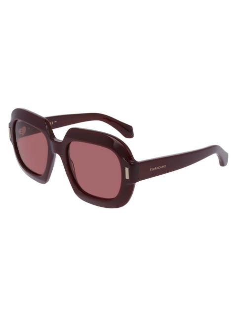 FERRAGAMO Ferragamo Burgundy Square Ladies Sunglasses SF2068SE 606 54