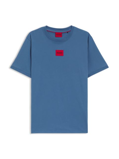 HUGO COTTON-JERSEY T-SHIRT WITH LOGO LABEL