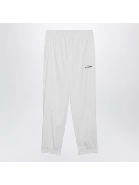 BALENCIAGA Balenciaga Logo Jogging Pants In White Polyester Women