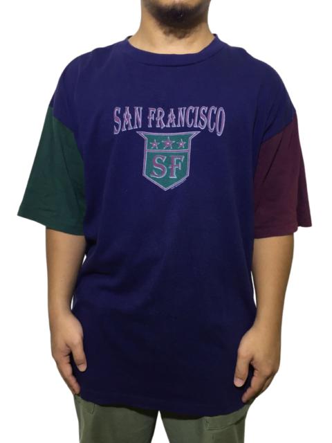 Other Designers Vintage - Vintage 1995 San Francisco by Belton Color Block Shirt