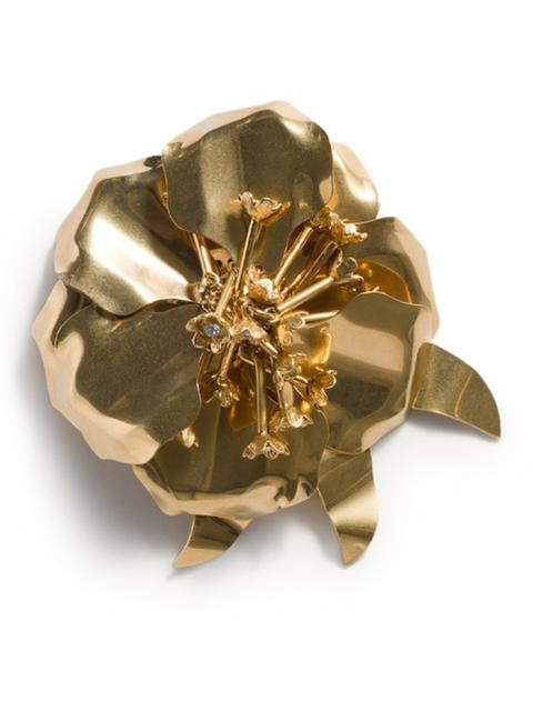 Miu Miu METAL BROOCH WITH CRYSTALS