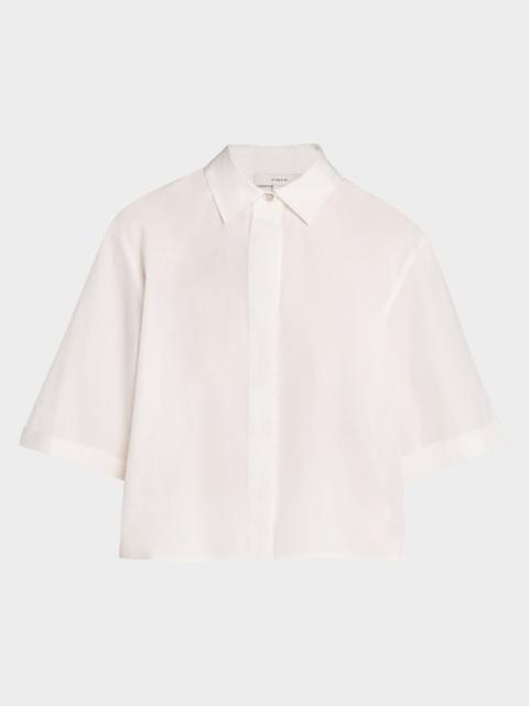 Vince Short-Sleeve Poplin Shirt