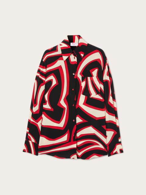 PUCCI LABIRINTO PRINT SILK TWILL SHIRT