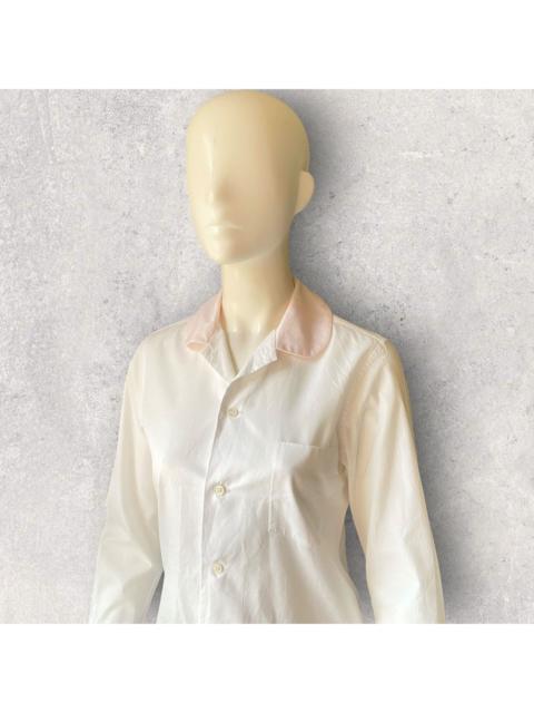 Comme Des Garçons Pink Contrast Peter pan Collar Shirt