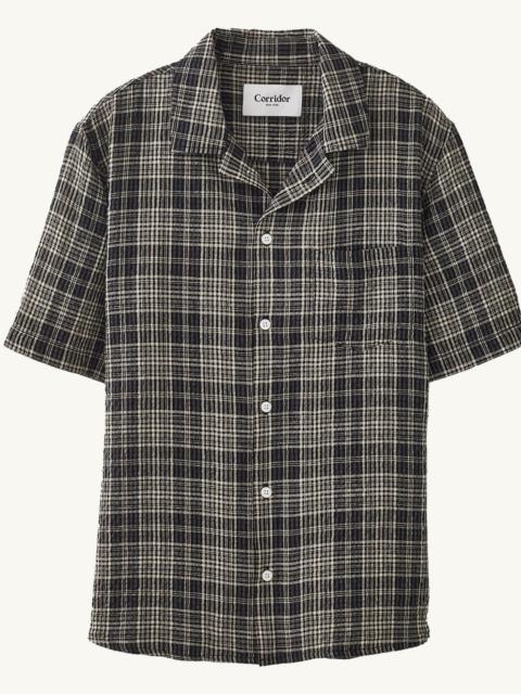 Corridor PLAID SEERSUCKER SS - BLACK