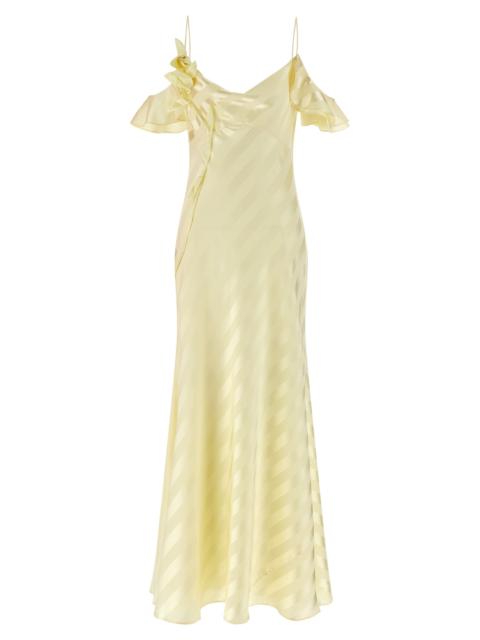self-portrait Self Portrait Women 'Satin Striped' Long Dress
