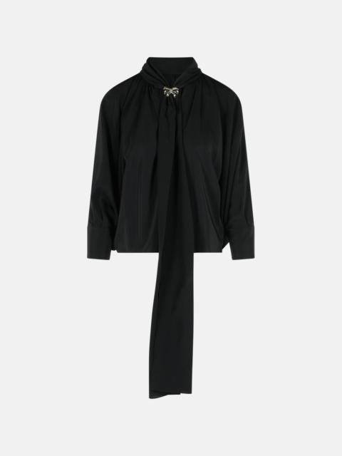 Max Mara 'LEONIDA' BLACK SILK SHIRT