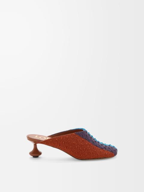 Loewe Toy mule in embroidered canvas